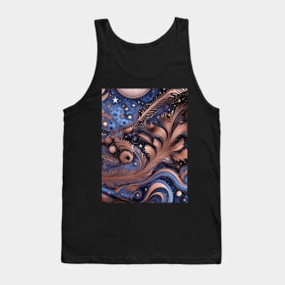 Other Worldly Designs- nebulas, stars, galaxies, planets with feathers Tank Top